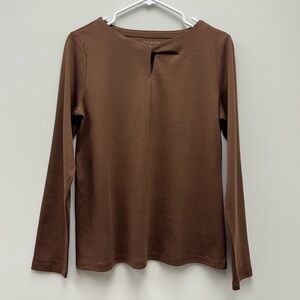 Talbots 100% Cotton Long Sleeve Top